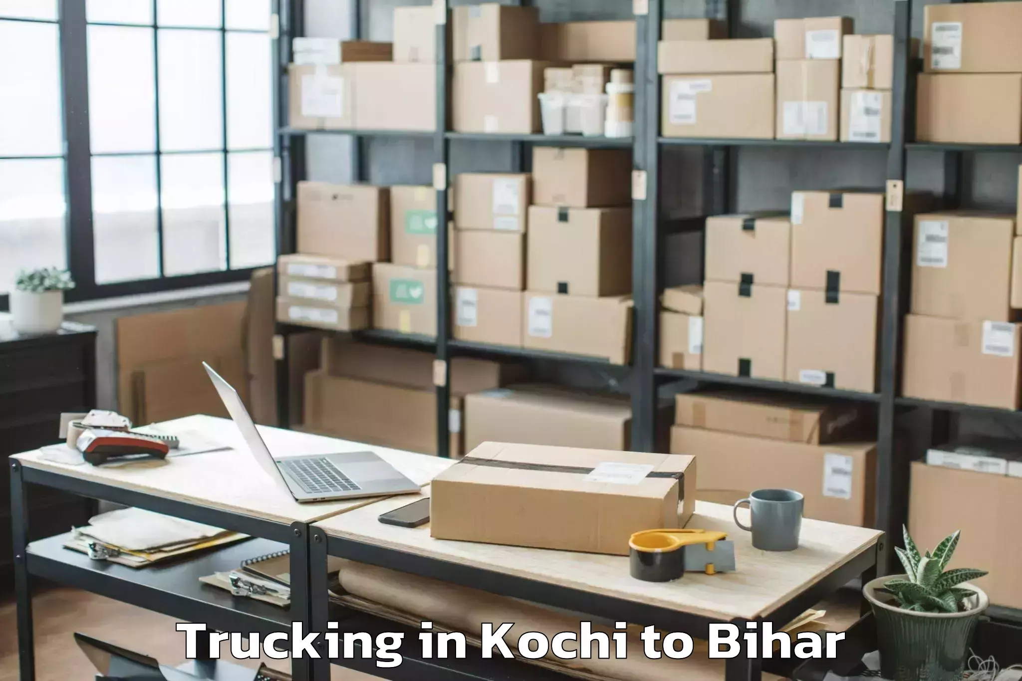 Top Kochi to Biraul Trucking Available